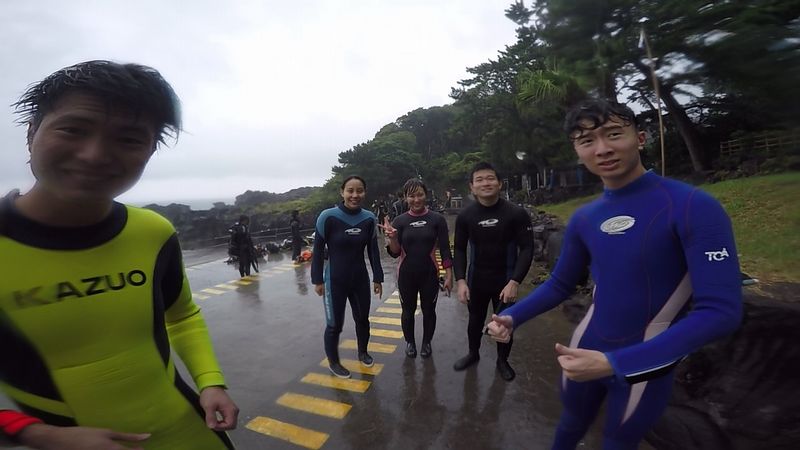 雨の日のダイビング