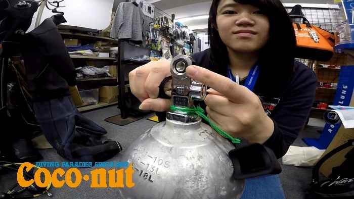 ダイビング器材セッティング
