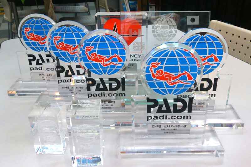 「PADI」表彰の優良店