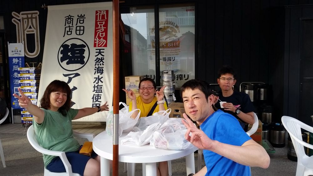 ダイビングの帰りに塩アイス