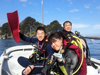 西伊豆で受講はボートダイビング